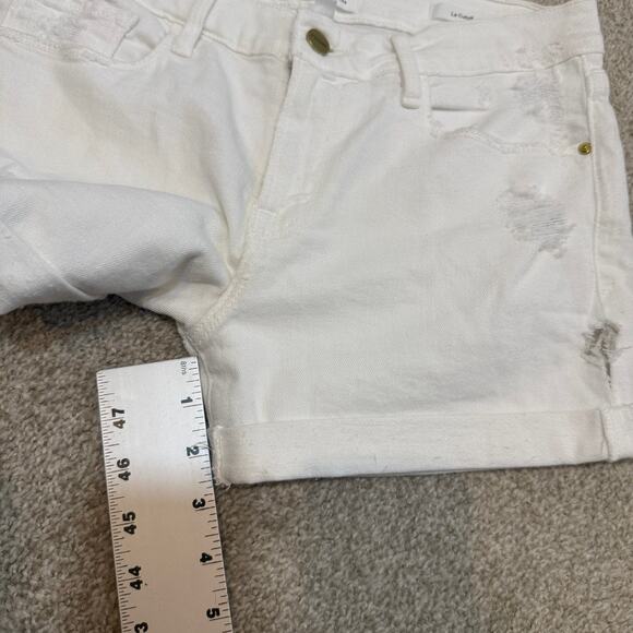 Frame 27 Le Cutoff cuffed distressed jean shorts SH 3013 - Picture 3 of 15